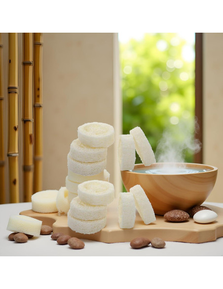 10 Rodajas de Luffa Natural Exfoliante para Jabón - GANPUB