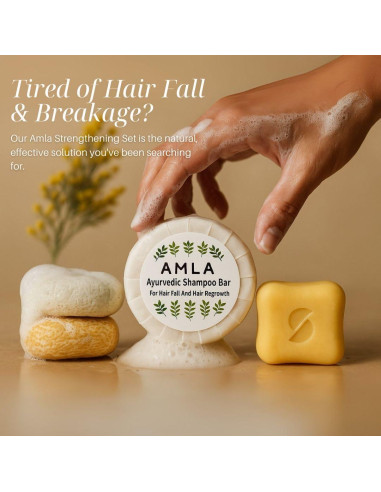 Champú Sólido Amla Nature Skin Shop 79.8g - Crecimiento y Fortalecimiento