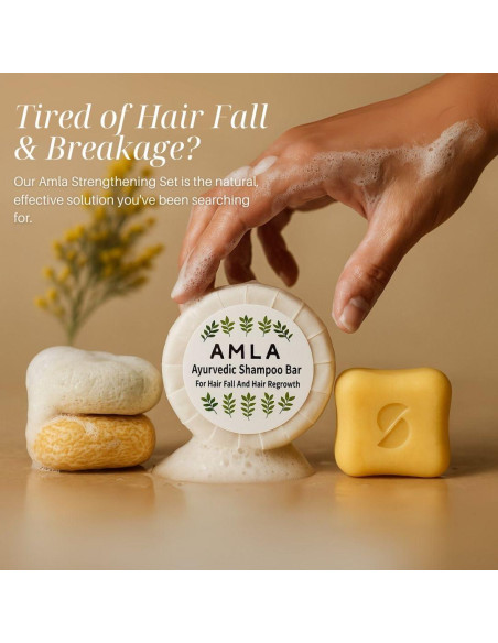 Champú Sólido Amla Nature Skin Shop 79.8g - Crecimiento y Fortalecimiento
