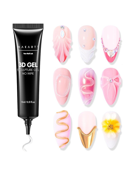 Gel Escultor de Uñas 3D Makartt 15g Transparente para DIY