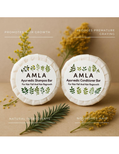 Champú Sólido Amla Nature Skin Shop 79.8g - Crecimiento y Fortalecimiento