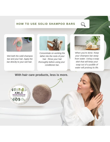 Champú Sólido Amla Nature Skin Shop 79.8g - Crecimiento y Fortalecimiento