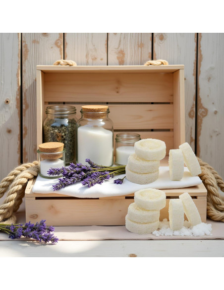 10 Rodajas de Luffa Natural Exfoliante para Jabón - GANPUB