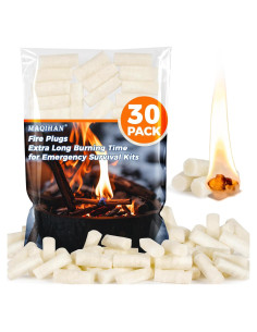 Encendedores de Fuego MAQIHAN 30 Pack Herramienta Supervivencia