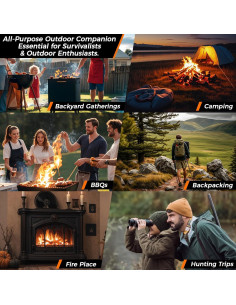 Encendedores de Fuego MAQIHAN 30 Pack Herramienta Supervivencia 2