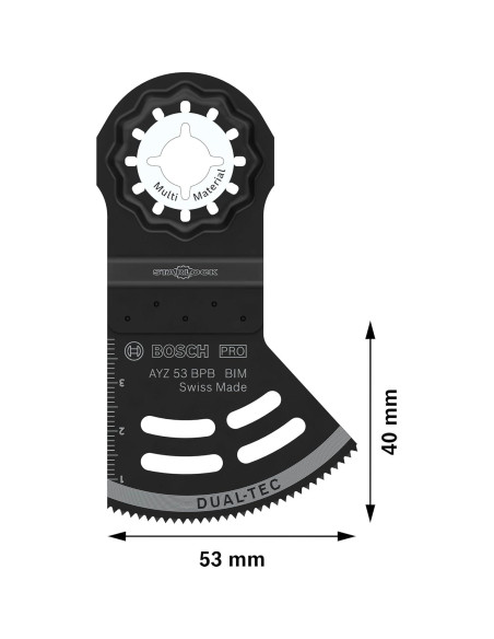Hoja Multifuncional Bosch PRO AYZ 53 BPB para Madera y Yeso