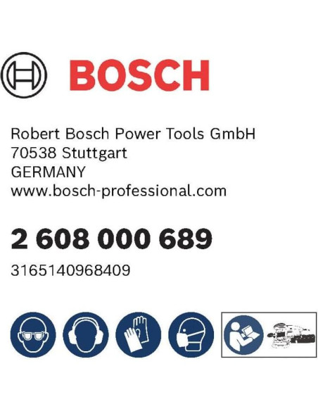 Pad Saver Bosch 125 mm para Lijadoras Orbitale Aleatorias - 2 Piezas