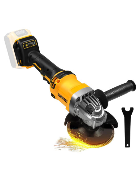 Amoladora Angular Inalámbrica Lezwuatoolz 20V 11.43 cm