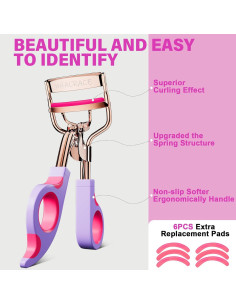 Rizador de Pestañas Whalrace con 6 Almohadillas Repuesto - Oro Rosa 2