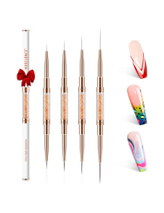 Kit de Pinceles para Arte de Uñas Modelones 7/11/15/20mm