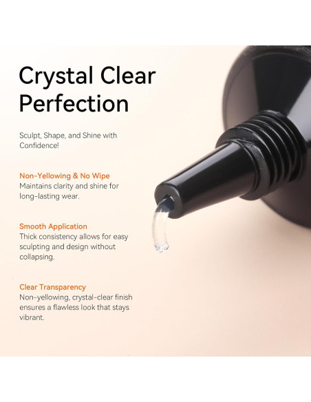 Gel Escultor de Uñas 3D Makartt 15g Transparente para DIY