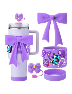 Accesorios para Taza Stanley 40oz ZYBIDEAL - 9 Piezas Morado