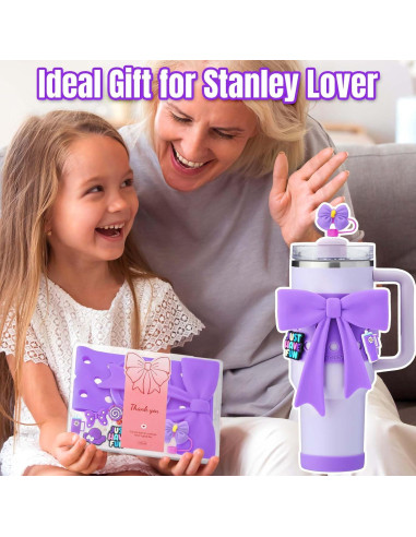 Accesorios para Taza Stanley 40oz ZYBIDEAL - 9 Piezas Morado