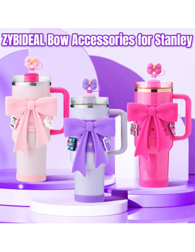 Accesorios para Taza Stanley 40oz ZYBIDEAL - 9 Piezas Morado
