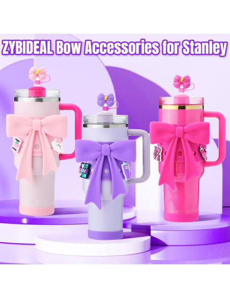 Accesorios para Taza Stanley 40oz ZYBIDEAL - 9 Piezas Morado