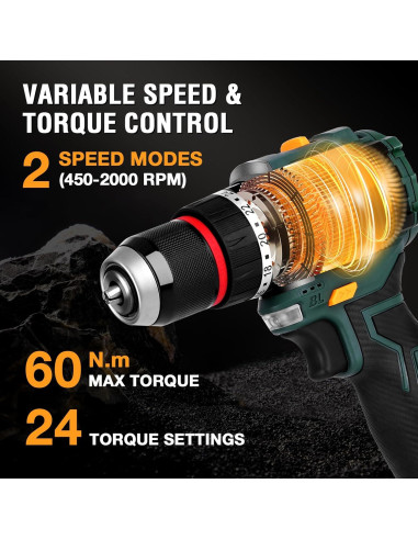 Taladro Inalámbrico DentWiz DK006 24 Configuraciones 3000mAh