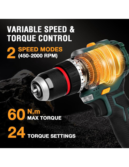 Taladro Inalámbrico DentWiz DK006 24 Configuraciones 3000mAh