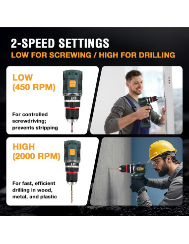 Taladro Inalámbrico DentWiz DK006 24 Configuraciones 3000mAh