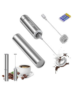 Espumador de Leche Eléctrico Vomelon A25 Portátil Acero Inoxidable