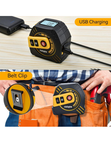 Cinta Métrica Láser 60m y Manual 4.88m HENAN JIANGHUA