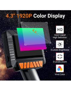 Cámara Endoscópica HD 1920P Ferdiiz 5m IP67 con Luz LED 2
