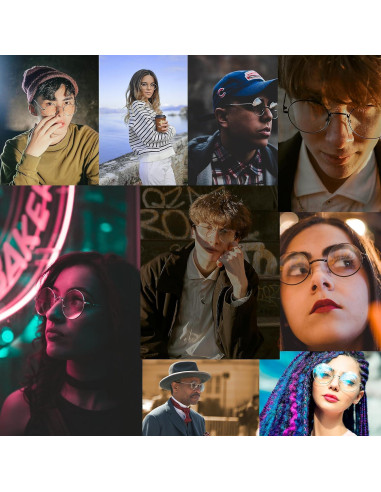 Gafas de Luz Azul Redondas KURSAN Metal 48mm Unisex