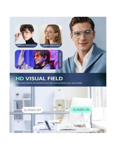 Gafas de Luz Azul ANYLUV para Hombre y Mujer - Modelo 135
