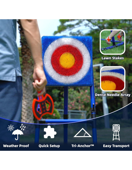 Juego de Lanzamiento de Hachas BunnyBoo con Objetivo Seguro