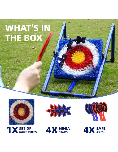 Juego de Lanzamiento de Hachas BunnyBoo con Objetivo Seguro