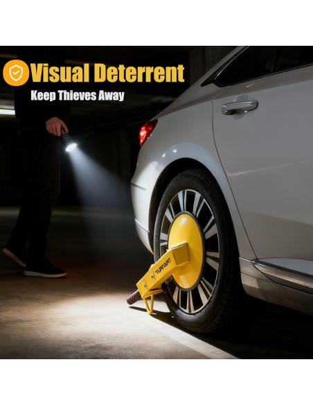 Candado de Rueda Antirrobo Turnart 819 Amarillo 5.9kg