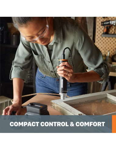 Pistola de Calor Mini Worx MAKERX WX743L.9 20V Compacta