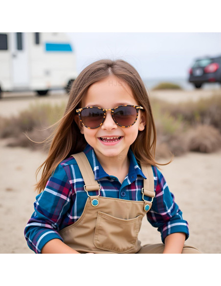 Gafas de sol polarizadas HJSTES para niños 50mm UV 100% protección