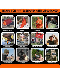 Kit de Supervivencia 72 Horas LIMA-TANGO El Alfa 291 Piezas 2
