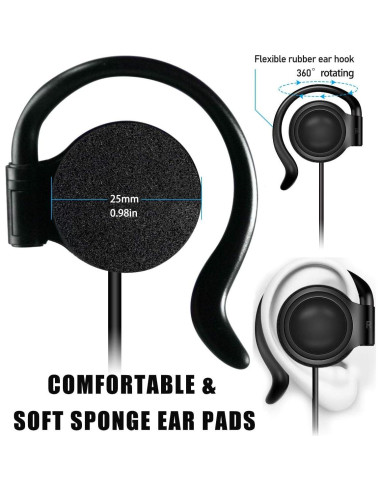 Auricular Mono EXMAX ATG-100T 3.5mm para Deportes y Trabajo