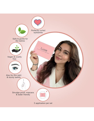 Kit de Elevación de Pestañas Luxe Cosmetics - 3 Aplicaciones
