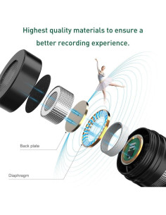 Micrófono Lavalier Doble Cabezal PoP voice 4.88m Profesional 2