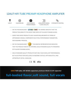 Amplificador de Auriculares FX-Audio TUBE-05 HiFi 12AU7 con Ecualizador 2