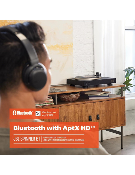 Tocadiscos Bluetooth JBL Spinner BT con AptX-HD - Negro