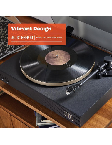 Tocadiscos Bluetooth JBL Spinner BT con AptX-HD - Negro