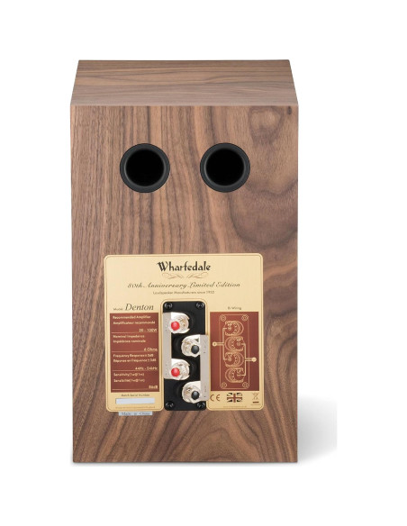 Altavoces Wharfedale Denton 80 Aniversario Caoba 32x19.8x27.4cm