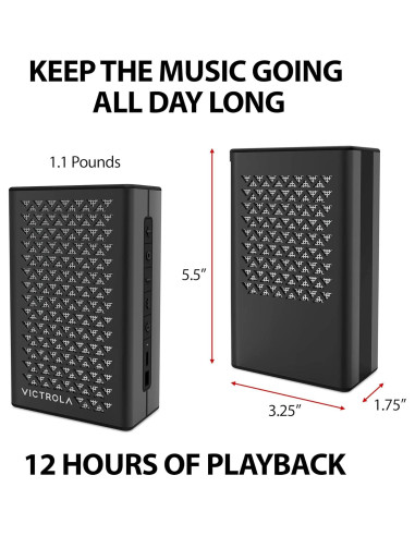 Altavoz Bluetooth Victrola Music Edition 1 IP67 12h Negro