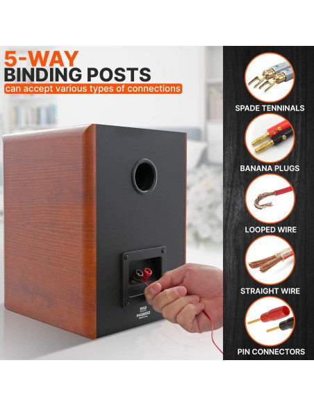 Altavoces de Estantería Pyle PHQBS52 5.25" 200W Madera