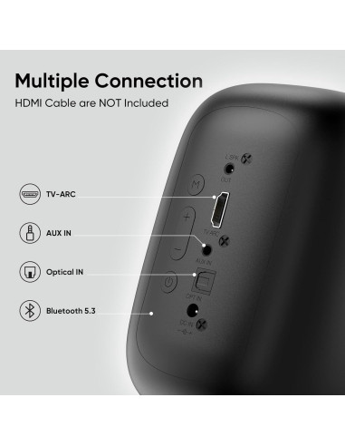 Altavoces de Estantería Bluetooth Saiyin DS6701DB3 40W 3"