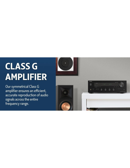 Receptor Estéreo Onkyo TX-8470 2 Canales Wi-Fi Bluetooth Phono