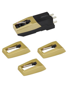 Aguja de Tocadiscos Diamante Oro - Reemplazo Crosley ION