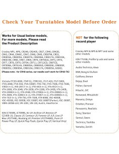 Aguja de Tocadiscos Diamante Oro - Reemplazo Crosley ION 2