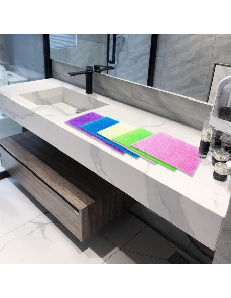 8 Paños Exfoliantes de Baño Cshangzei 90 cm Nylon Variados