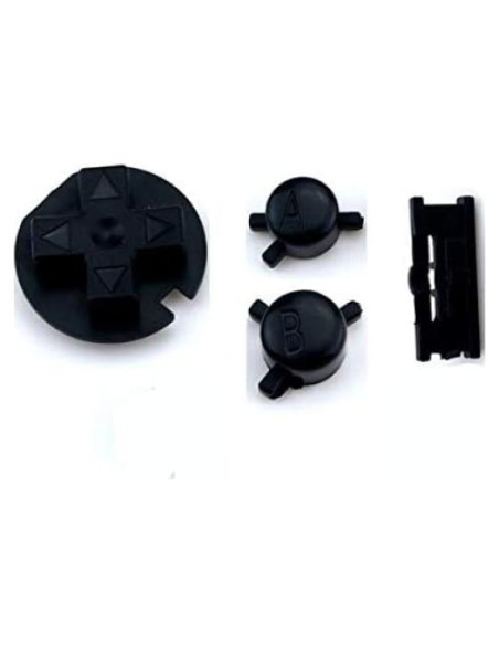 Juego de Botones de Encendido y Apagado GGZone para Gameboy Color Negro