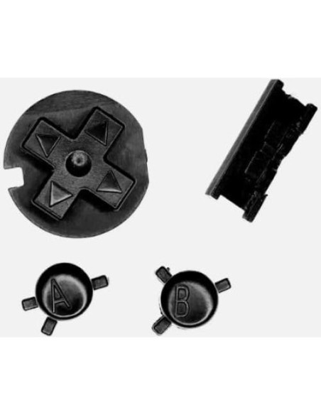 Juego de Botones de Encendido y Apagado GGZone para Gameboy Color Negro