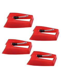 Paquete de 4 Agujas de Repuesto para Tocadiscos Ruby - Cerámica